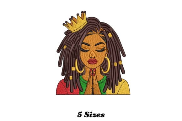 Reviewing Stunning Black Woman for Holiday Embroidery