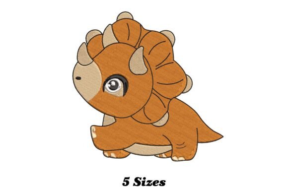 Reviewing the Triceratops Dinosaur Embroidery Design